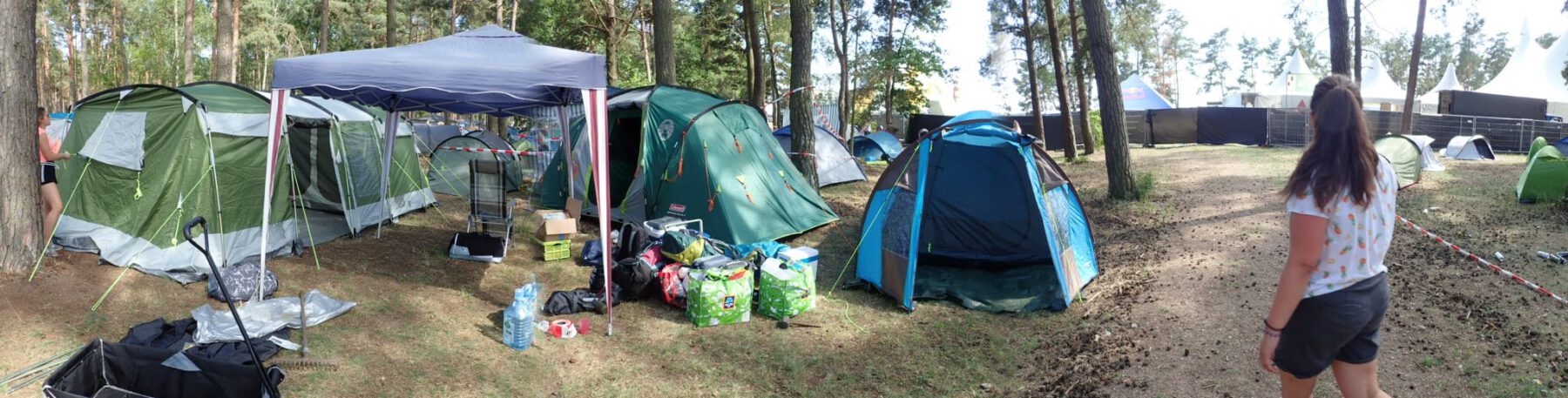 Der Campingplatz des Helene Beach Festivals